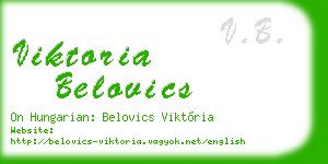 viktoria belovics business card